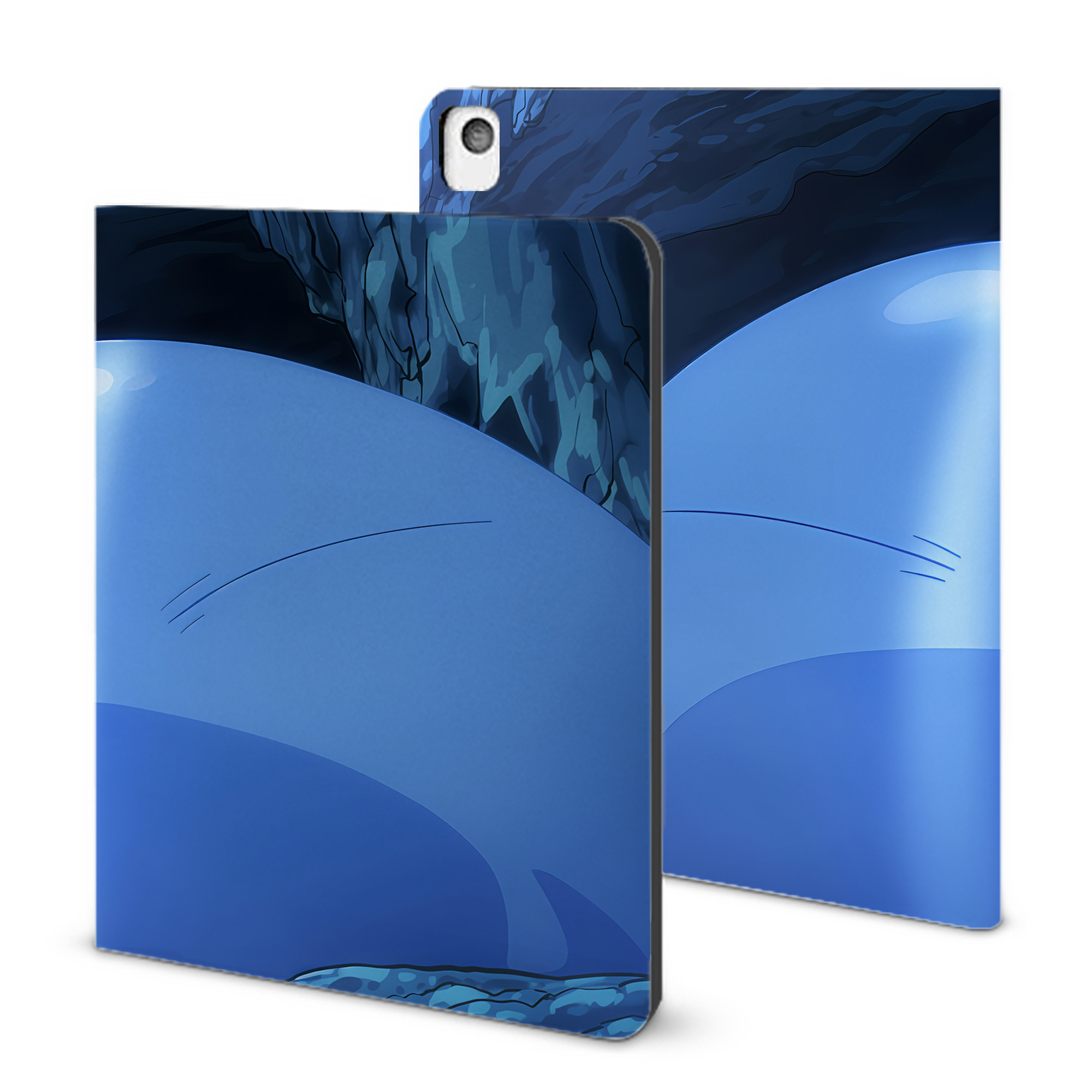 （画像用） 転スラ Regarding Reincarnated to Slime IPadケース ペンホルダー付き ブックスタイルデザイン